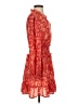 Peach Love 100% Polyester Paisley Red Cocktail Dress Size S - photo 4