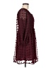Simplee 100% Polyester Hearts Burgundy Casual Dress Size M - photo 4