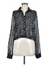 Harper Wren 100% Polyester Animal Print Black Long Sleeve Blouse Size M - photo 1