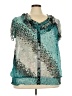 East5th 100% Polyester Teal Short Sleeve Blouse Size 3X - photo 1