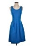 J.Crew Solid Blue Casual Dress Size 2 - photo 1