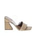 Mercedes Castillo Chevron-herringbone Ivory Tan Sandals Size 8 1/2 - photo 1