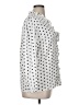 Three Dots Polka Dots White Long Sleeve Blouse Size XL (estimated) - photo 4