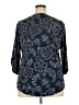 Cure Blue 3/4 Sleeve Blouse Size 2X - photo 2