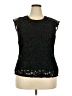 Maison Jules 100% Rayon Black Sleeveless Blouse Size XXL - photo 1