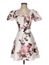 Lea & Viola 100% Polyester Floral White Cocktail Dress Size XS - photo 1