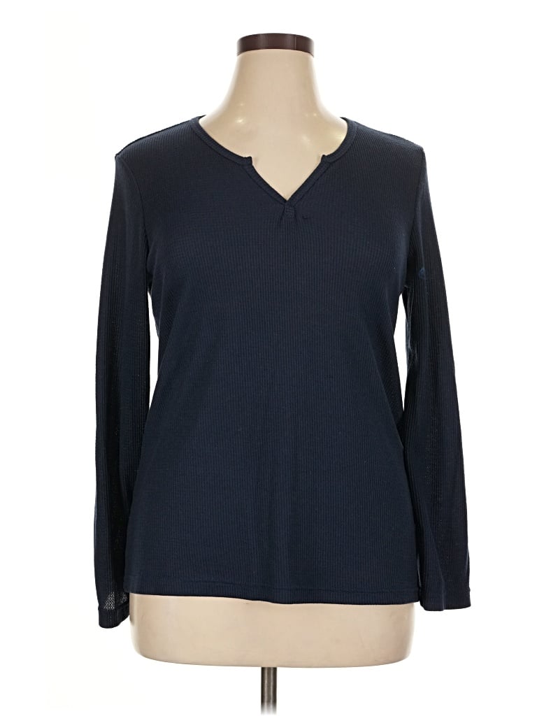 Pre-owned Unbranded Long Sleeve T-shirt In Blue