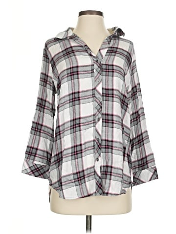 Hester & Orchard 3/4 Sleeve Button-Down Shirt (view 1)