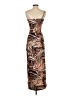Shein Graphic Brown Cocktail Dress Size 4 - photo 2