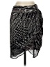 Halston Heritage 100% Silk Animal Print Silver Black Silk Skirt Size 4 - photo 1