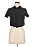 Love Notes 100% Rayon Polka Dots Black Short Sleeve Blouse Size M - photo 1