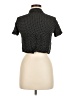 Love Notes 100% Rayon Polka Dots Black Short Sleeve Blouse Size M - photo 2
