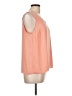 Venus 100% Polyester Orange Sleeveless Blouse Size L - photo 4