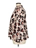 ELOQUII 100% Polyester Animal Print Brown Long Sleeve Blouse Size 14 - photo 5