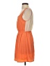Lush 100% Polyester Solid Orange Casual Dress Size S - photo 5