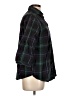 Gap 100% Cotton Plaid Black 3/4 Sleeve Button-Down Shirt Size L - photo 4