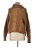 For The Republic 100% Polyester Brown Turtleneck Sweater Size L - photo 1