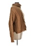 For The Republic 100% Polyester Brown Turtleneck Sweater Size L - photo 4