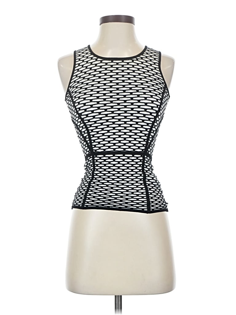 Pre-owned Intermix Sleeveless Top Ivory Strapless Neckline Tops In White