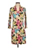 Devon Baer Print Tan Casual Dress Size XS - photo 1