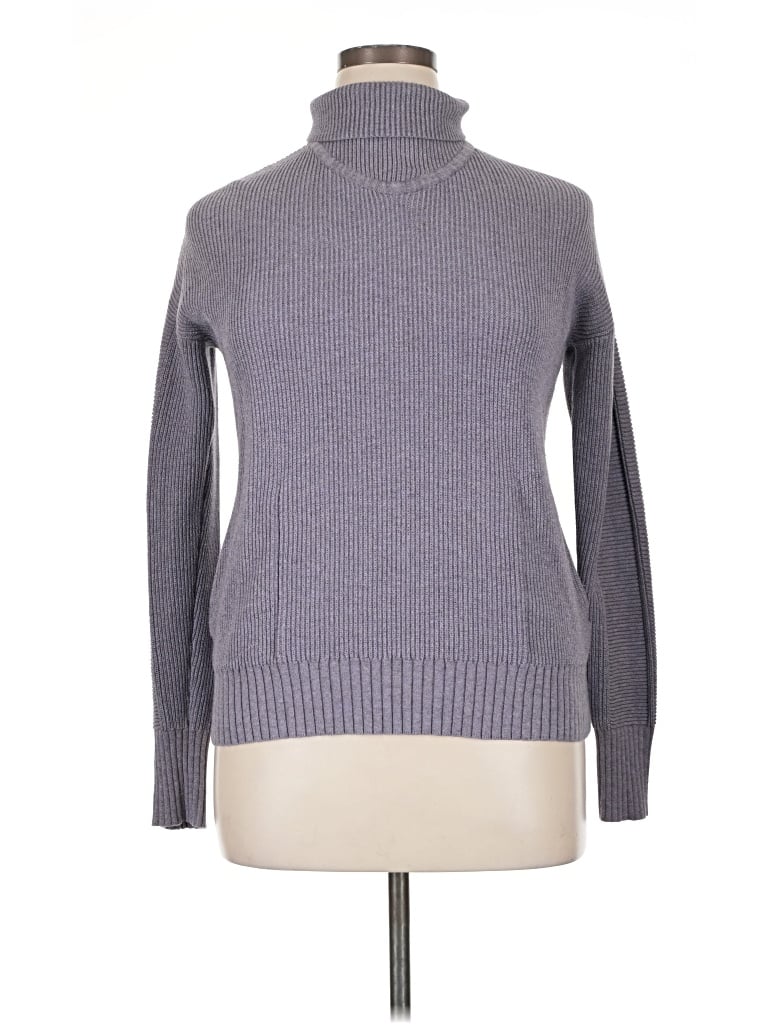 Pre-owned Lululemon Athletica Turtleneck Sweater In Purple