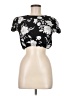 Aqua Black Short Sleeve Top Size M - photo 1