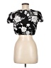 Aqua Black Short Sleeve Top Size M - photo 2