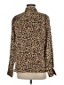 A New Day 100% Recycled Polyester Animal Print Brown Tan Long Sleeve Blouse Size M - photo 2