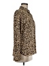 A New Day 100% Recycled Polyester Animal Print Brown Tan Long Sleeve Blouse Size M - photo 4