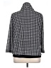 MULTIPLES Houndstooth Black Long Sleeve Blouse Size XL - photo 2