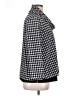 MULTIPLES Houndstooth Black Long Sleeve Blouse Size XL - photo 4