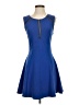 Aqua Color Block Blue Cocktail Dress Size S - photo 1
