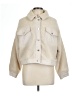 Zara 100% Polyester Ivory Jacket Size L - photo 1