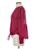 Candie's 100% Polyester Burgundy Long Sleeve Blouse Size M - photo 5