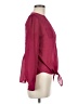 Candie's 100% Polyester Burgundy Long Sleeve Blouse Size M - photo 4