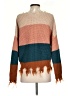 Love Tree 100% Acrylic Color Block Orange Pullover Sweater Size S - photo 2