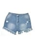 Hayden 100% Cotton Blue Denim Shorts Size 1X - photo 1