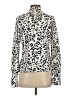 Shein 100% Polyester Animal Print Ivory Long Sleeve Blouse Size S - photo 2
