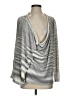 Nic + Zoe Metallic Silver Pullover Sweater Size P (petite) - photo 1