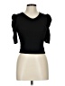 Shein Black Short Sleeve Top Size L - photo 1