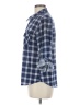 Mi ami Plaid Blue Long Sleeve Button-Down Shirt Size M - photo 5