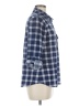 Mi ami Plaid Blue Long Sleeve Button-Down Shirt Size M - photo 4