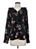Ann Taylor 100% Polyester Floral Black Long Sleeve Blouse Size S - photo 1