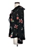 Ann Taylor 100% Polyester Floral Black Long Sleeve Blouse Size S - photo 5