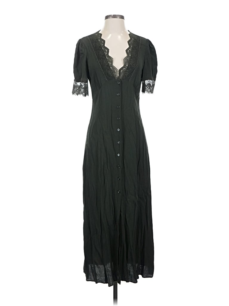 Pre-owned Zara Casual Dress In Black