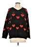 Tees2urdoor Hearts Black Pullover Sweater Size XL - photo 1