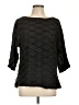 ECI Black 3/4 Sleeve Blouse Size L - photo 1