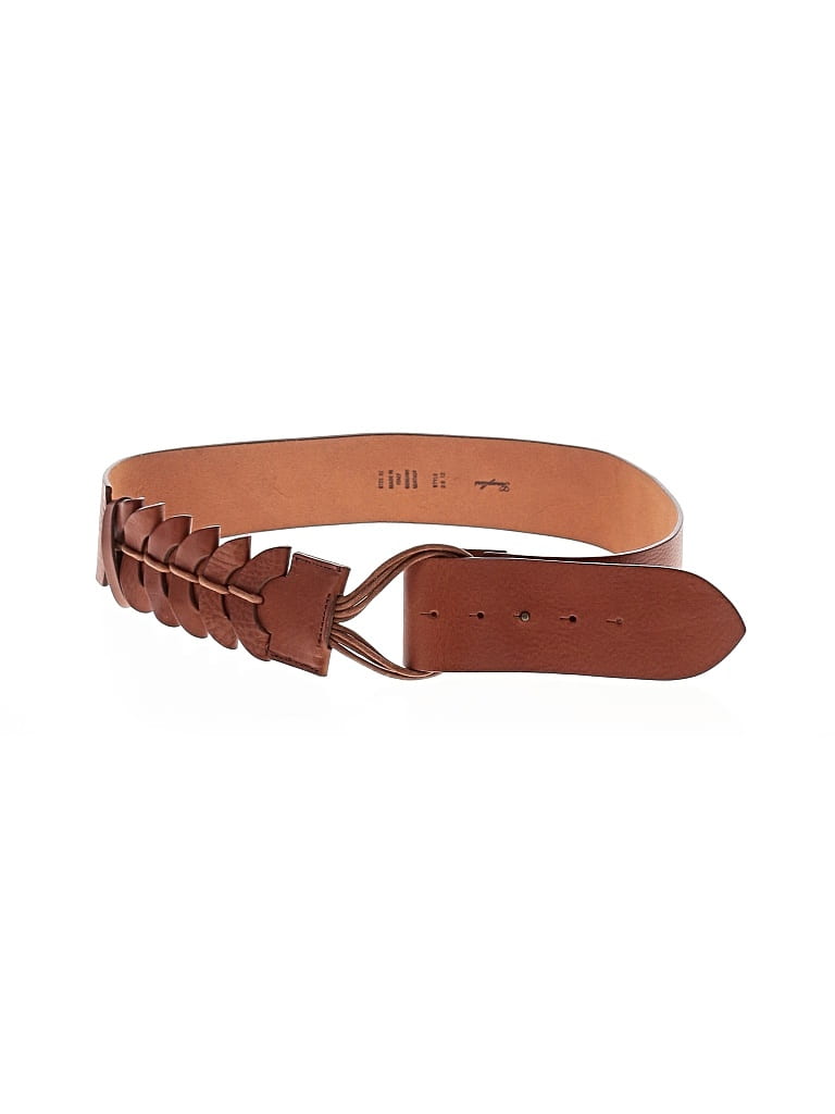 Pre-owned Garuglieri Leather Belt In Brown