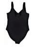 Nicole Miller Studio Solid Black One Piece Swimsuit Size XL - photo 2