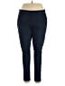 Jennifer Lopez Solid Blue Active Pants Size 18 - photo 1